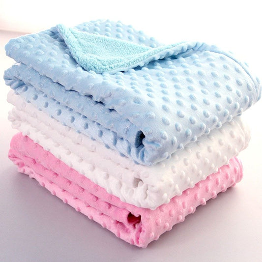 Couverture pour bébé Polar Dot – Couverture d'emmaillotage pour nouveau-né, literie douce pour bébé et housse de poussette