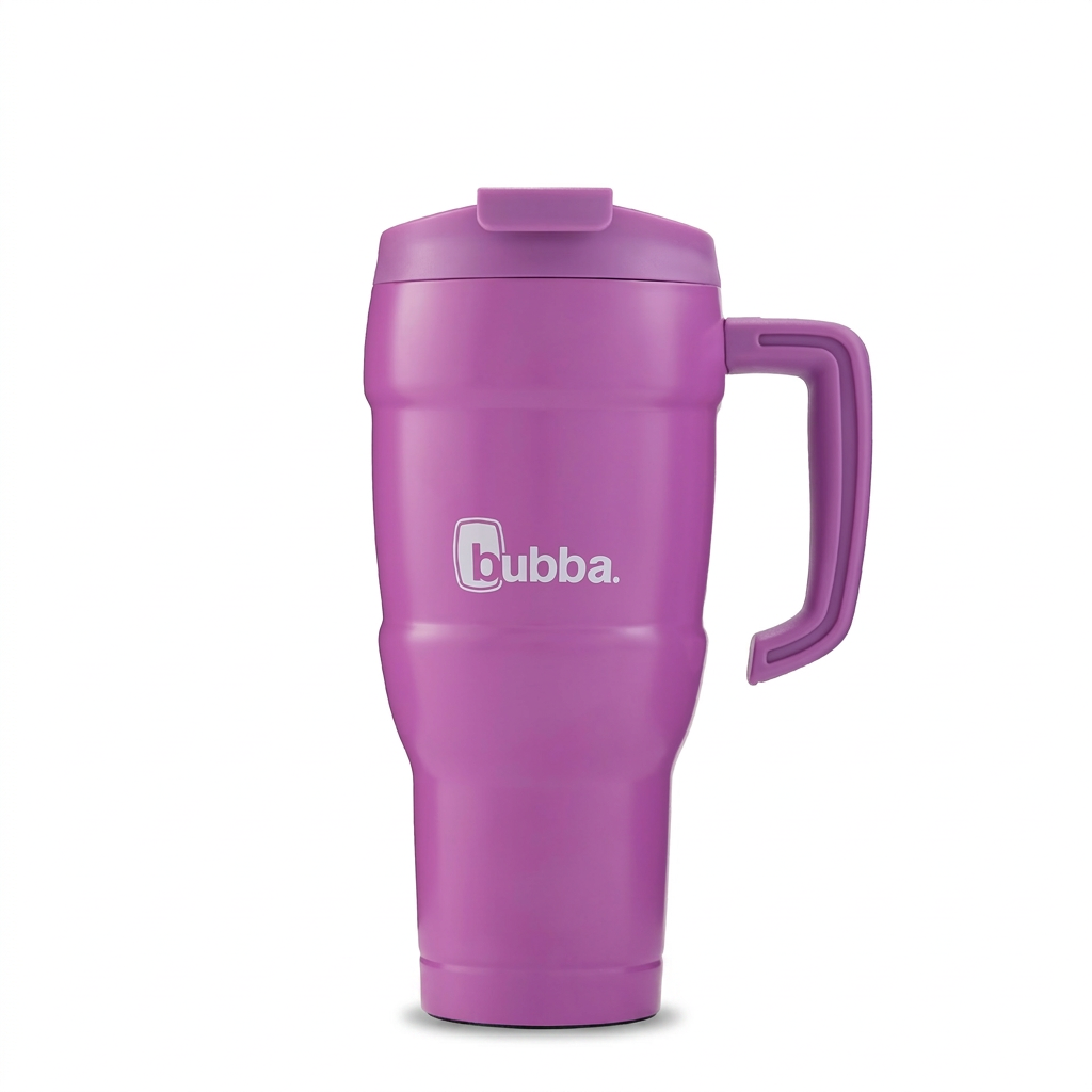 A high-resolution, pure white background hero shot of the magenta Bubba Hero XL Tumbler, 24 oz.