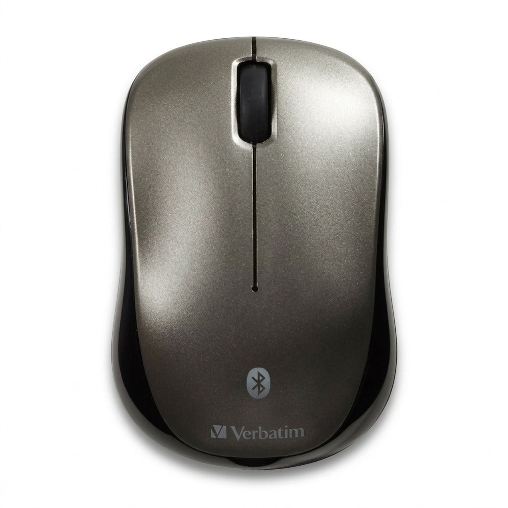 Verbatim Bluetooth Wireless LED Mouse in Graphite, high-resolution hero shot on a white background.